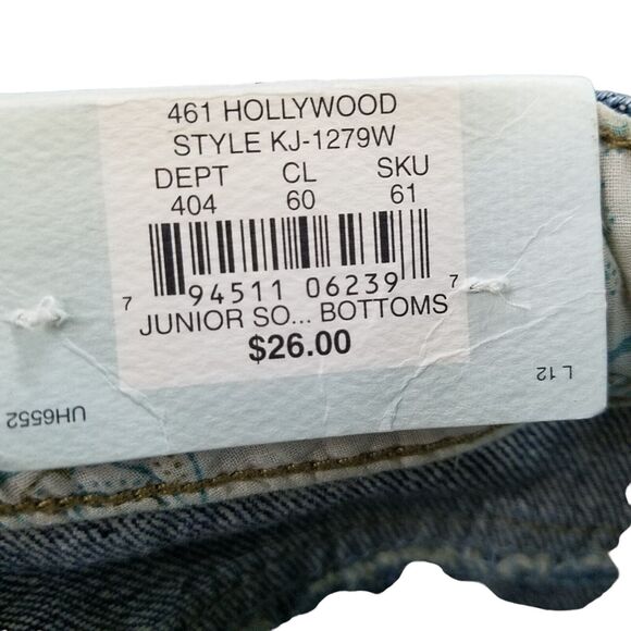 SO Womens Size 1 Blue Solid Denim Mini Skirt - Picture 3 of 9